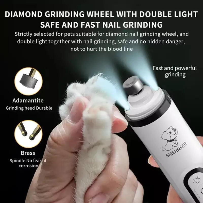 Whisper-Quiet Electric Pet Nail Grinder - Safe, Long-Lasting Care-Electric Pet Nail Grinder-2-Colydia