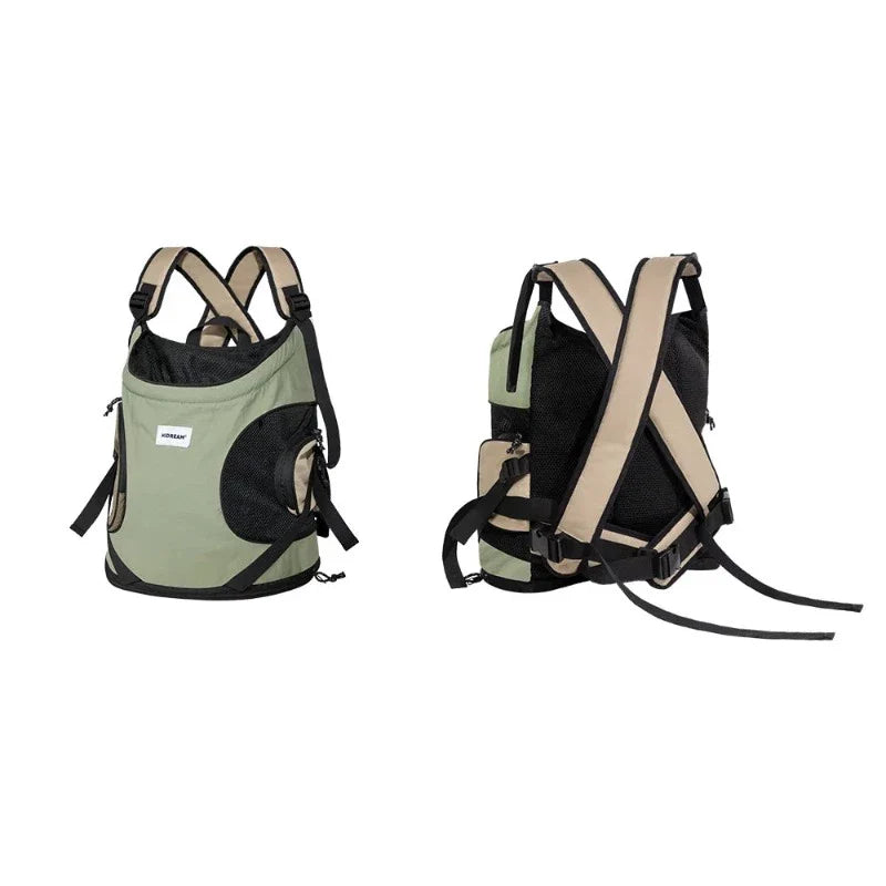 Ergonomic Cat Carrier Backpack with Padded Straps and Safety Features-Cat Carrier Backpack-Green-35x20x36 cm-8-Colydia