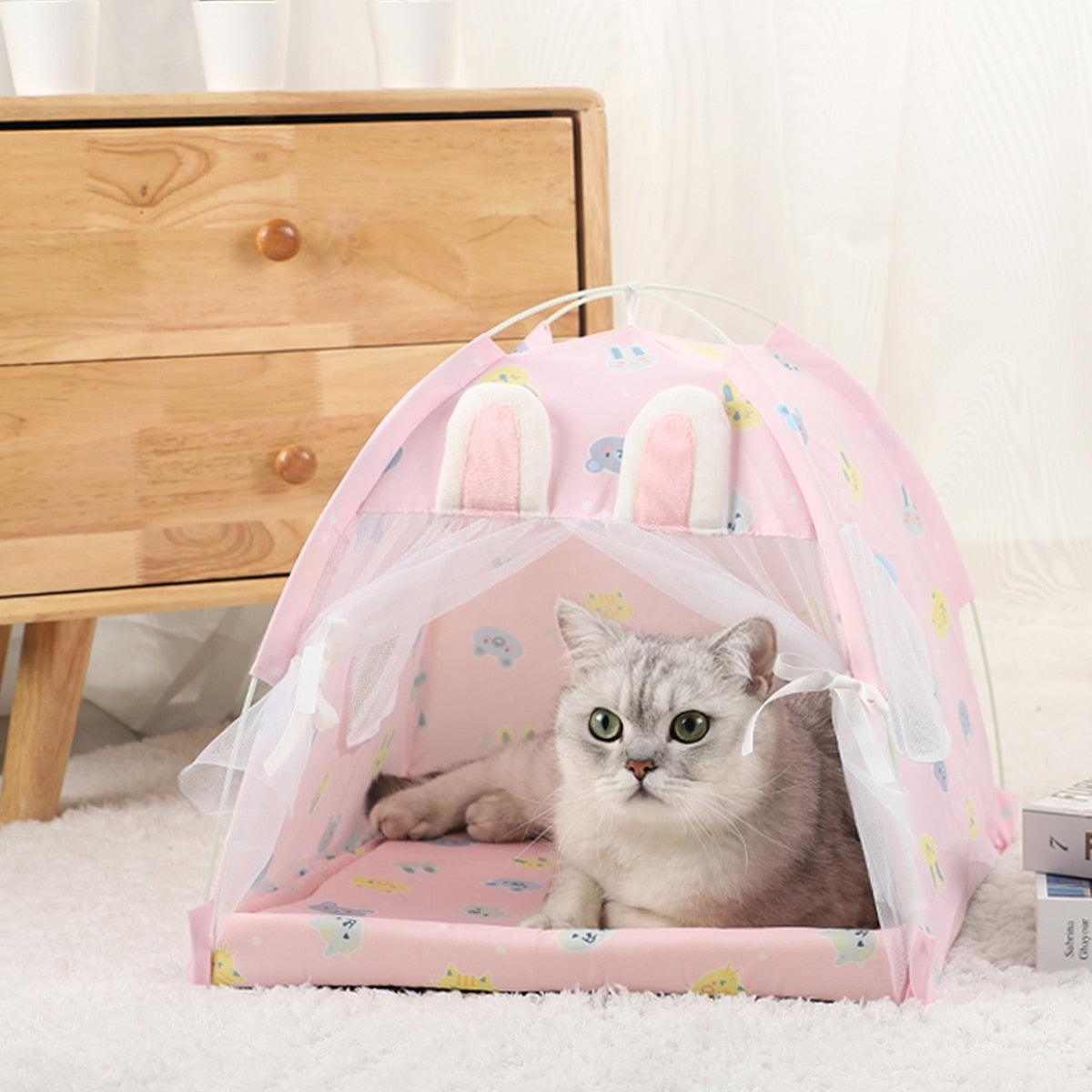 Cozy Cat Tent with Chic Design for Indoor and Outdoor Comfort-Cat Tent-rabbit-S 35x35cm-China-5-Colydia