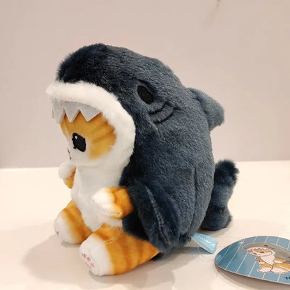 Adorable 13cm Shark Cat Plush Toy – Soft Cuddly Companion for Kids-Plush Toy-3-Colydia