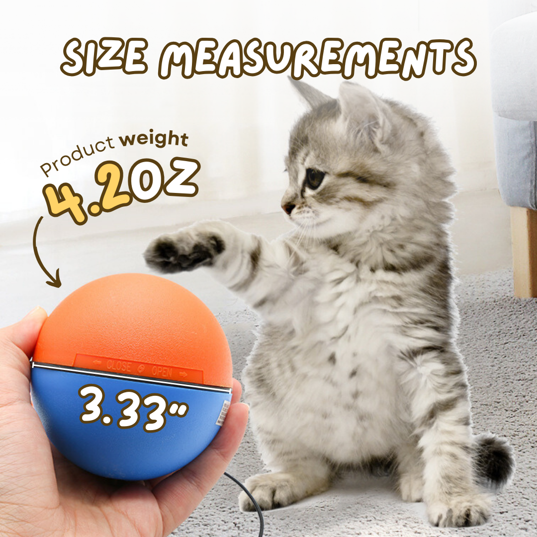 Automatic Cat Toy with Rolling Motion & Bump Prevention, Easy Setup-Automatic Cat Toy-7-Colydia