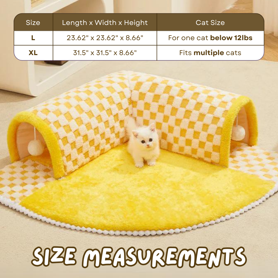 Cozy French Fries Cat Bed with Removable Layers and Non-Slip Base-Cat Bed-7-Colydia