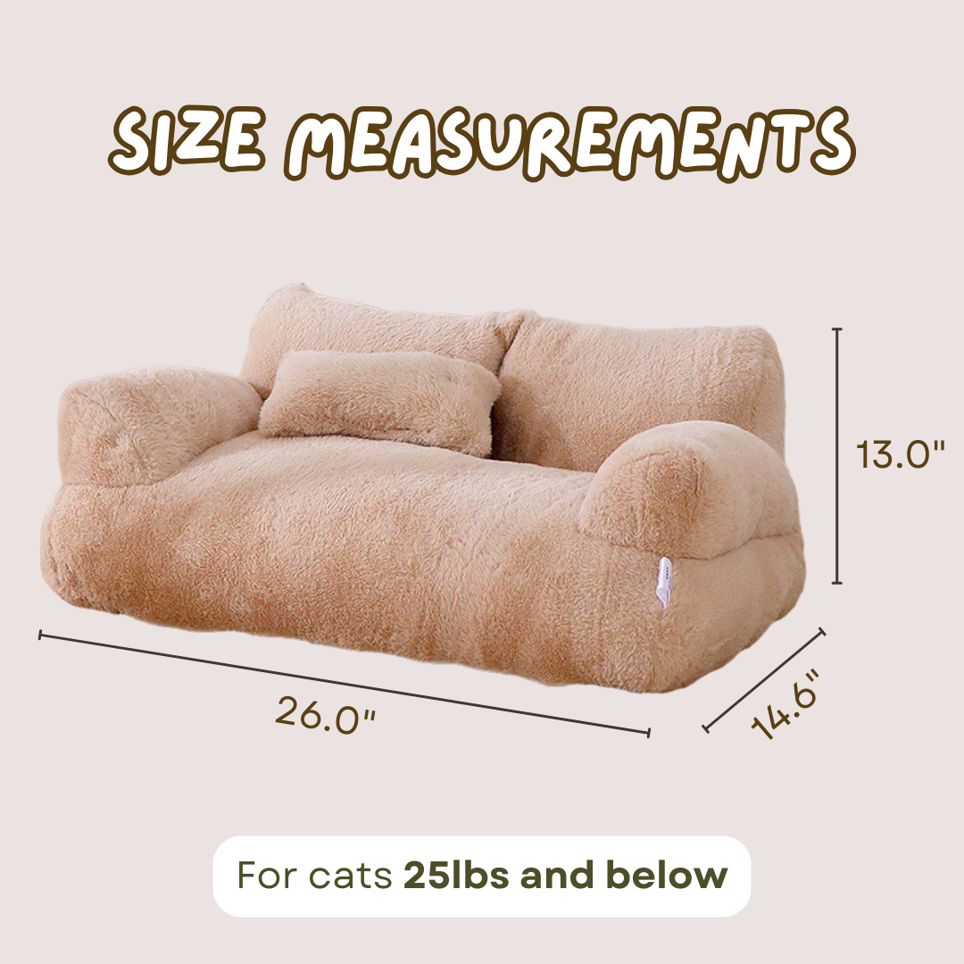 Luxury Cat Sofa Bed - Plush, Spacious, Perfect for Pampered Pets-Luxury Cat Bed-9-Colydia