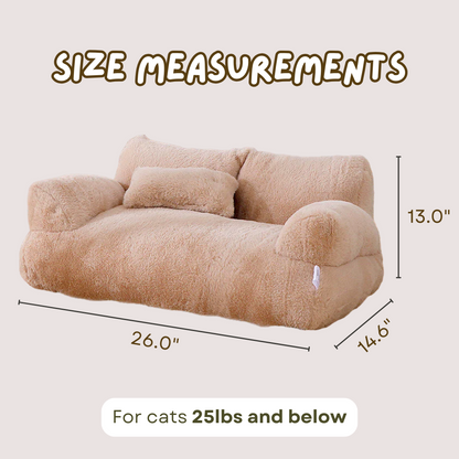 Luxury Cat Sofa Bed - Plush, Spacious, Perfect for Pampered Pets-Luxury Cat Bed-9-Colydia