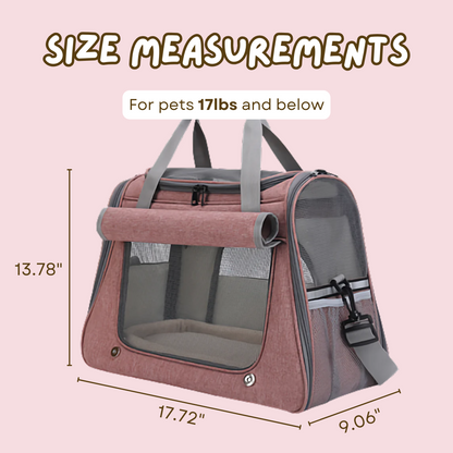 Durable Cat Travel Carrier with Mesh Panels for Easy Ventilation-Cat Travel Carrier-9-Colydia