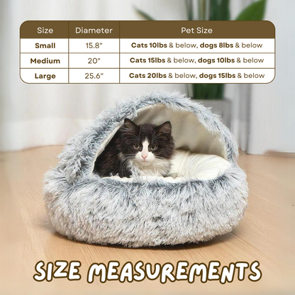 Cozy Cat French Fries Bed with Plush Layers and Non-Slip Padding-Cat Bed-8-Colydia