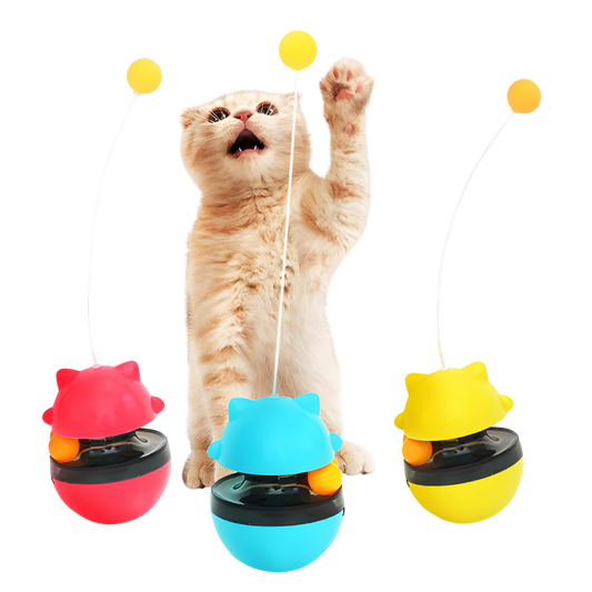 Interactive 3-in-1 Cat Wobbler Toy for Endless Entertainment-Interactive Cat Toy-1-Colydia