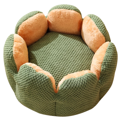 Cozy Fluffy Flower Cat Bed for Nature Lovers - Perfect Gift-Pet Bed-1-Colydia