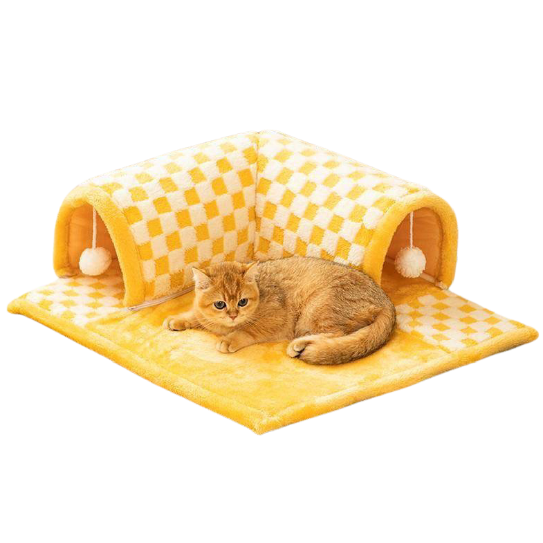 Cozy French Fries Cat Bed with Removable Layers and Non-Slip Base-Cat Bed-1-Colydia