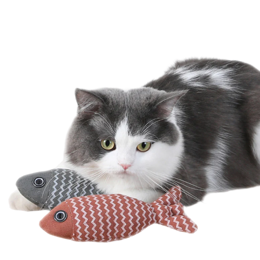 Handmade Plush Fish Catnip Toy for Snuggling and Playing-Catnip Toy-1-Colydia