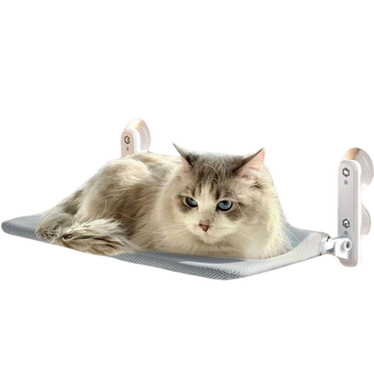 Premium Plush Foldable Window Hammock for Cats - Cozy Elevated Bed-Cat Window Hammock-1-Colydia