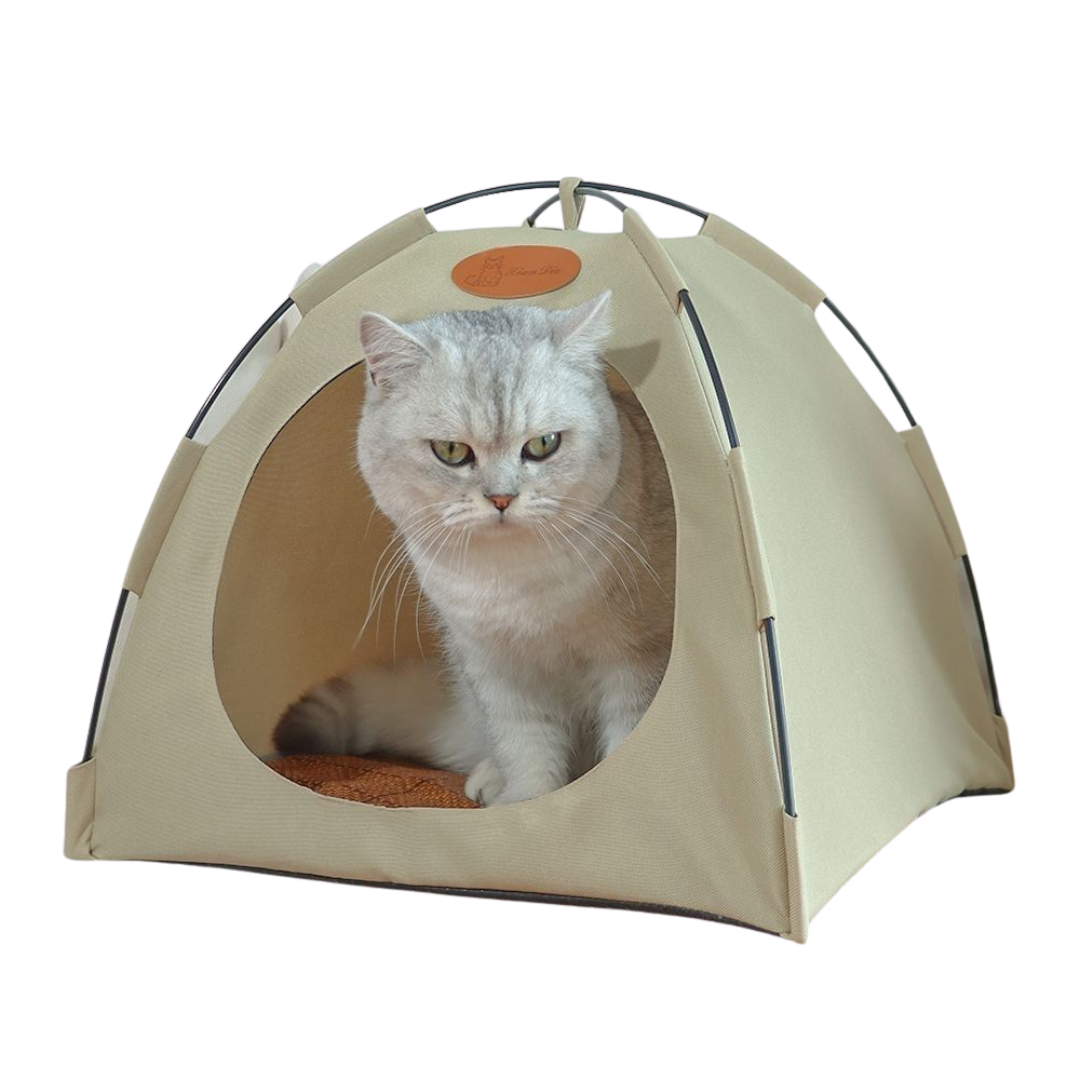 Cozy Cat Retreat Tent: Portable, Easy Setup for Play, Sleep & Travel-Cat Tent-1-Colydia