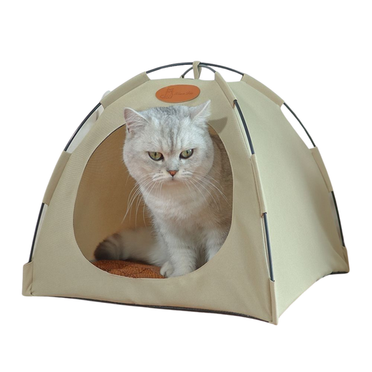 Cozy Cat Retreat Tent: Portable, Easy Setup for Play, Sleep & Travel-Cat Tent-1-Colydia