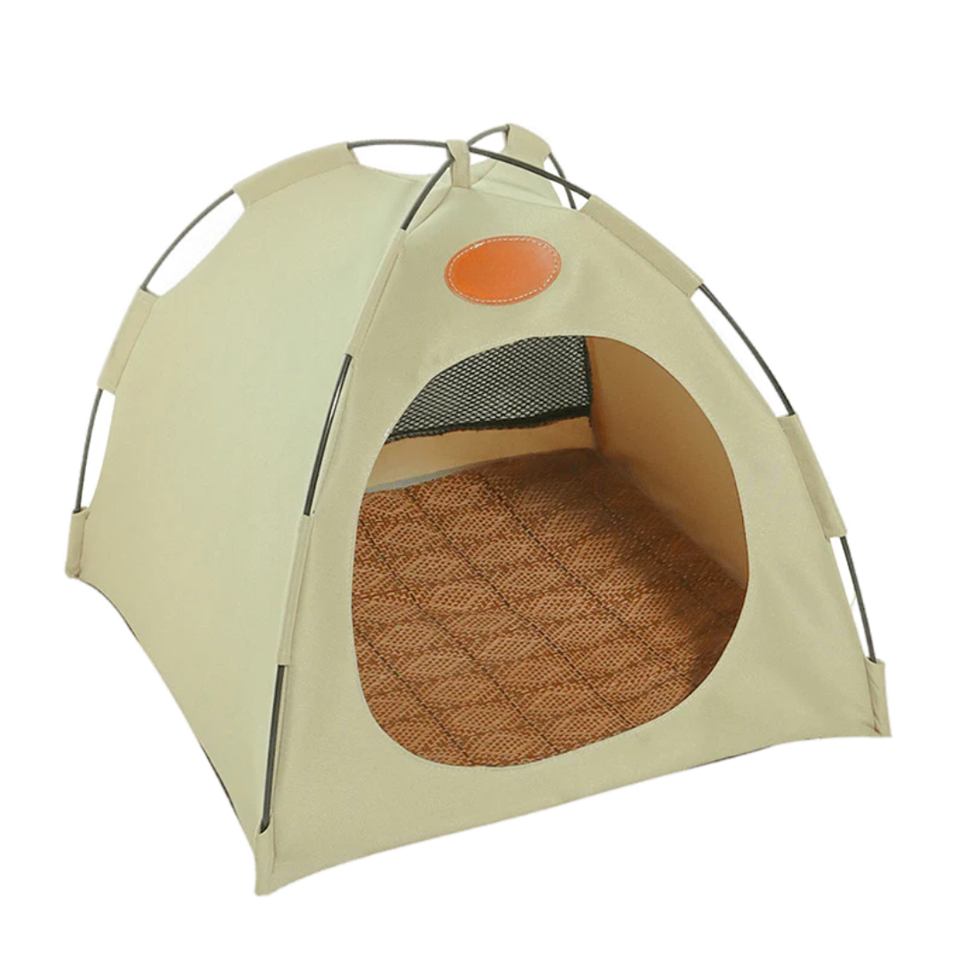 Cozy Cat Retreat Tent: Portable, Easy Setup for Play, Sleep & Travel-Cat Tent-White-Medium-9-Colydia