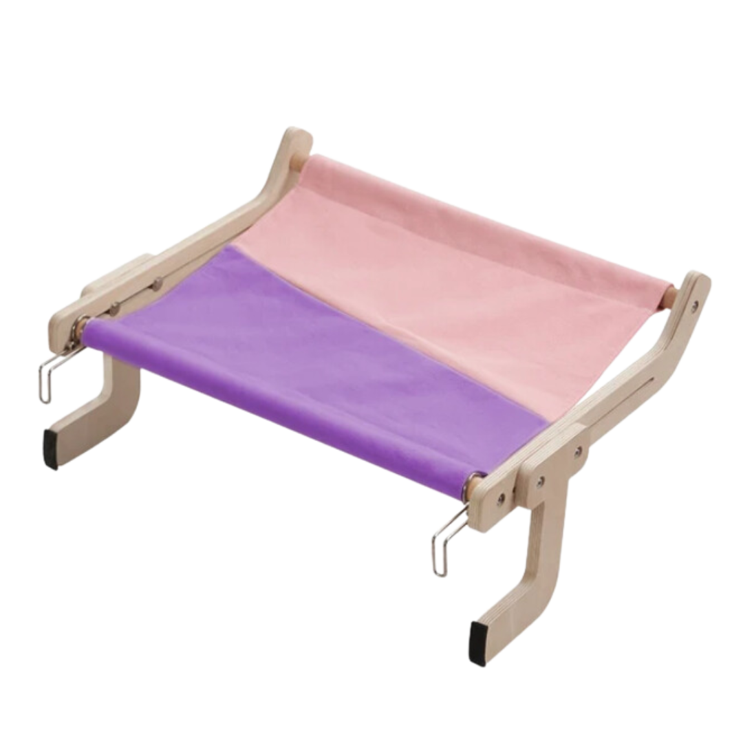 Cozy Bedside Cat Hammock for Elevated and Secure Sleeping Bliss-Cat Bedside Hammock-Purple-9-Colydia