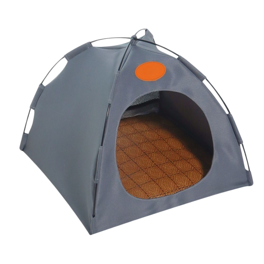 Cozy Cat Retreat Tent: Portable, Easy Setup for Play, Sleep & Travel-Cat Tent-Grey-Medium-10-Colydia