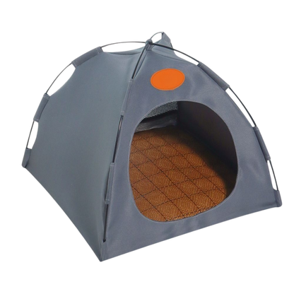 Cozy Cat Retreat Tent: Portable, Easy Setup for Play, Sleep & Travel-Cat Tent-Grey-Medium-10-Colydia