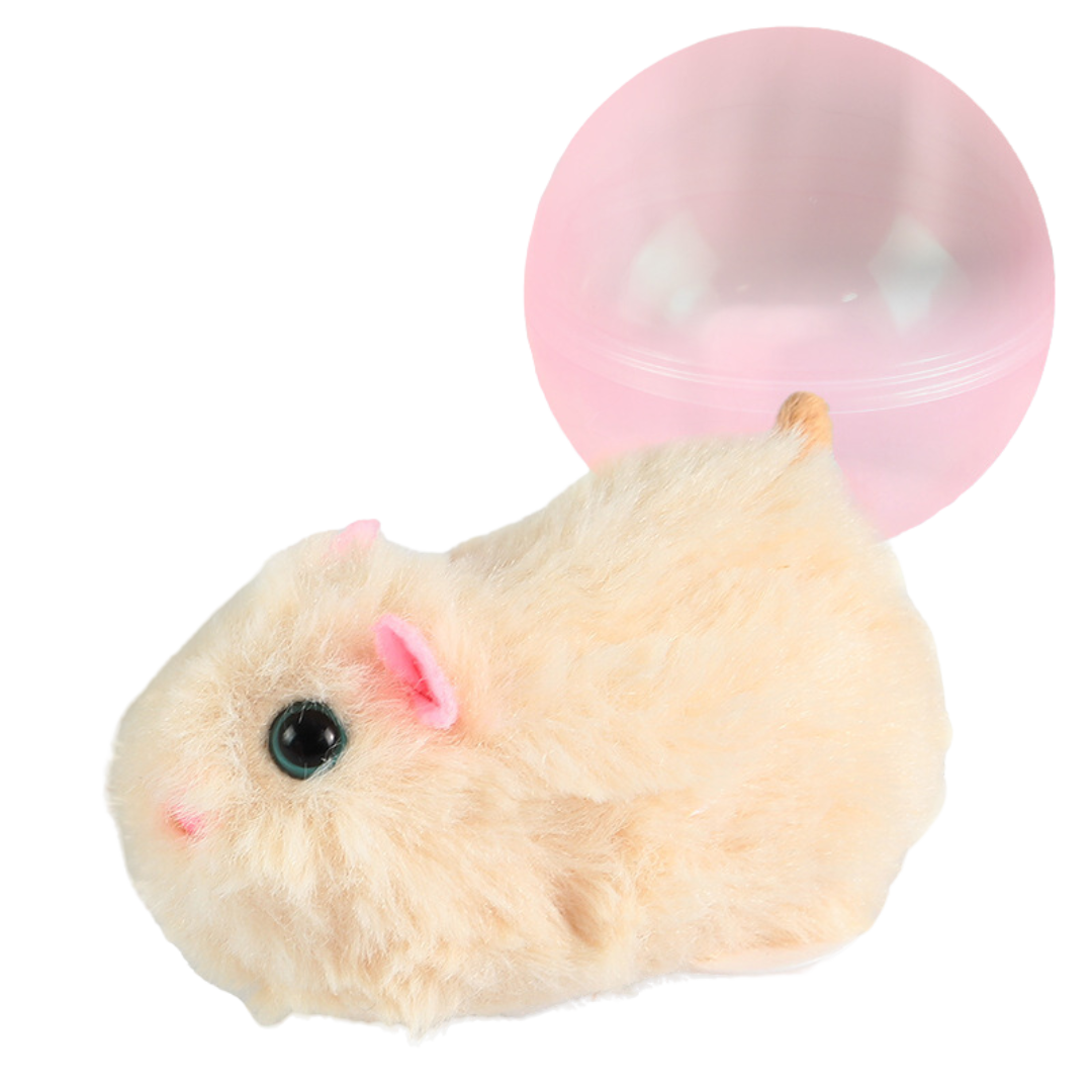 Automatic Running Hamster Toy for Cats - Fun, Healthy, Engaging-Automatic Running Cat Toy-Beige Hamster-9-Colydia