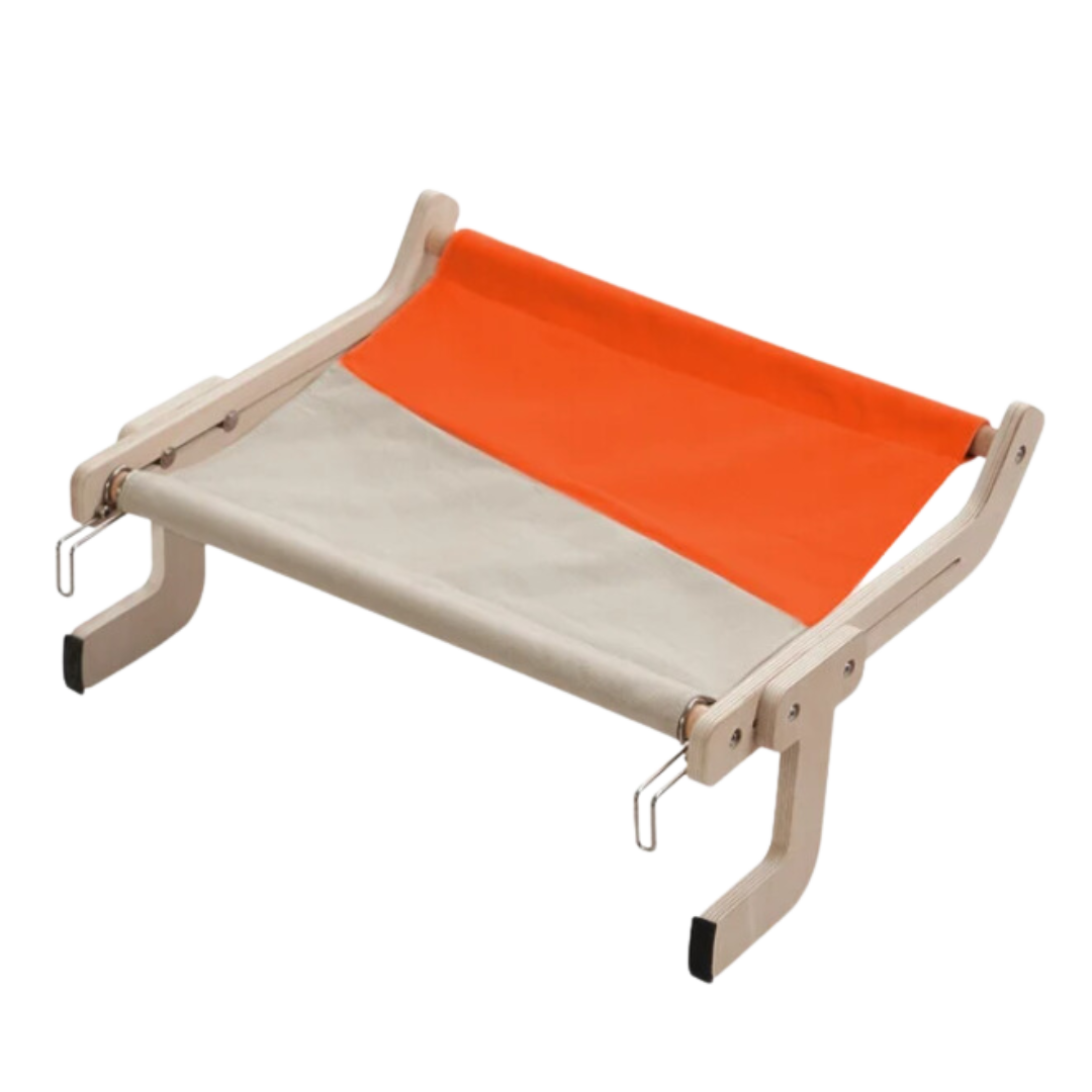 Cozy Bedside Cat Hammock for Elevated and Secure Sleeping Bliss-Cat Bedside Hammock-Orange-11-Colydia