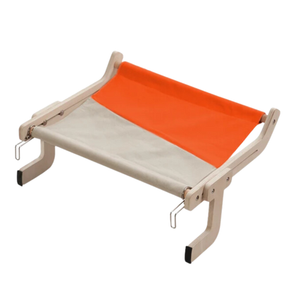 Cozy Bedside Cat Hammock for Elevated and Secure Sleeping Bliss-Cat Bedside Hammock-Orange-11-Colydia