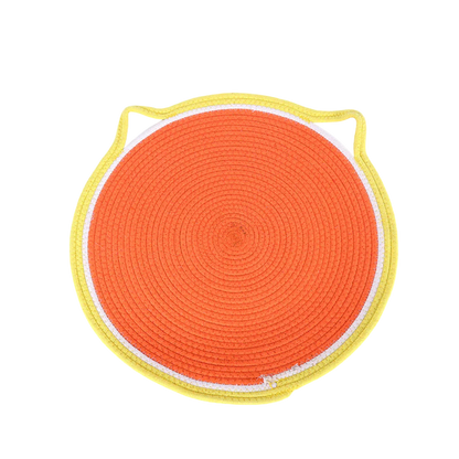 Cozy Plush French Fry Cat Bed with Customizable Layers & Anti-Slip Base-Cat Bed-Grapefruit-15.8"-12-Colydia