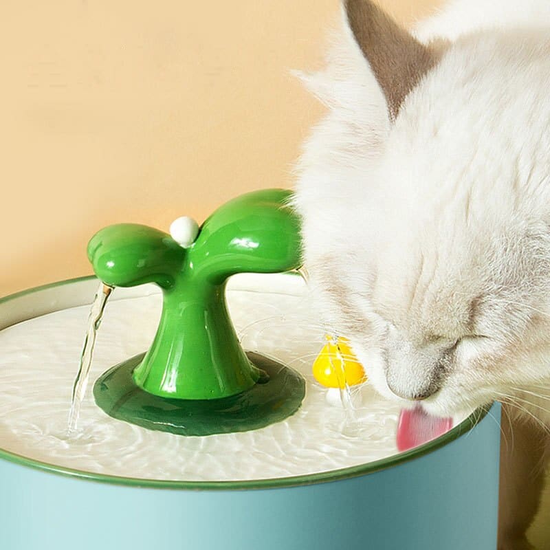 Ultra-Silent Ceramic Cat Water Fountain with Filter, 1.5L Capacity-Pet Water Fountain-4-Colydia