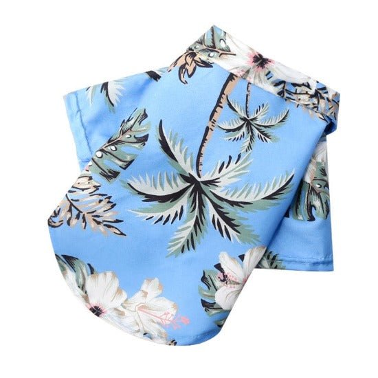 Hawaiian Dog Shirt - Vibrant Polyester Pet Summer Fashion Wear-Pet Apparel-Sky Blue-XS-5-Colydia