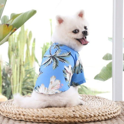 Hawaiian Dog Shirt - Vibrant Polyester Pet Summer Fashion Wear-Pet Apparel-1-Colydia