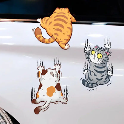 Durable Cat Sticker for Car - Fun Kitten Vinyl Decals (Set of 3)-Car Stickers-1-Colydia