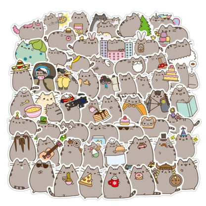 100 Cute Emoji Cat Stickers | Fun, Easy Decoration, 2.5cm Size-Sticker Set-5-Colydia