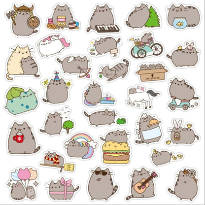 100 Cute Emoji Cat Stickers | Fun, Easy Decoration, 2.5cm Size-Sticker Set-4-Colydia