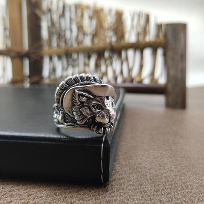 Antique Silver Pirate Cat Ring - Adjustable Zinc Alloy Jewelry-Adjustable Cat Ring-4-Colydia