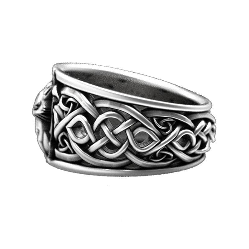 Viking Style Stainless Steel Wild Fox Cat Ring - Unisex Feline Jewelry-Jewelry Ring-7-Colydia