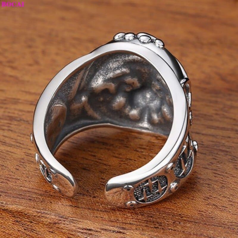 Sterling Silver Astronaut Cat Ring - Adjustable Unisex Jewelry-Adjustable Cat Ring-6-Colydia