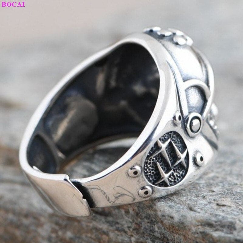 Sterling Silver Astronaut Cat Ring - Adjustable Unisex Jewelry-Adjustable Cat Ring-3-Colydia