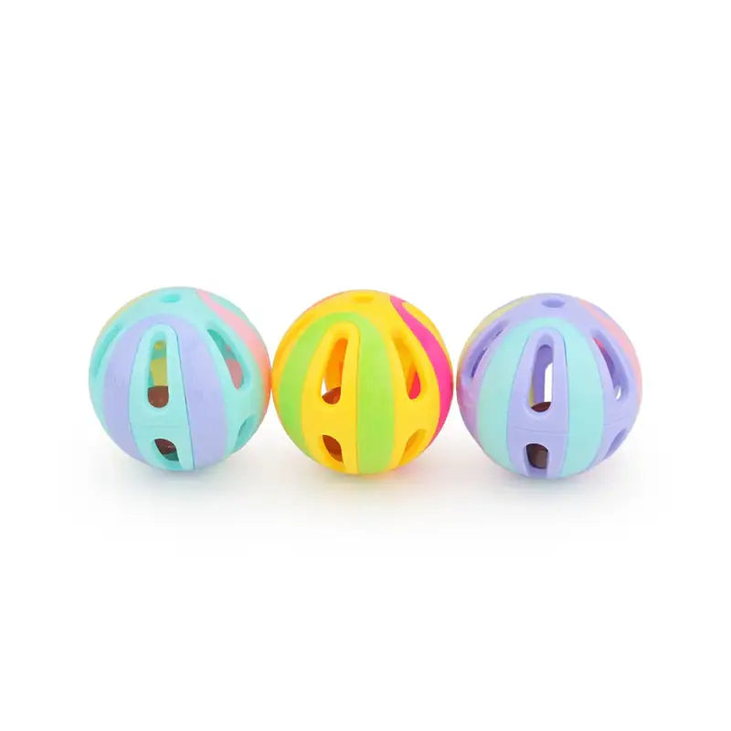 Colorful Cat Bell Balls Set of 6 - Non-Toxic, Fun & Safe Toy-Cat Toys-Random-4-Colydia