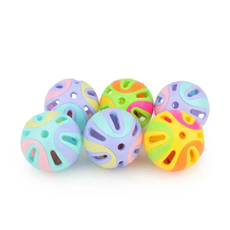 Colorful Cat Bell Balls Set of 6 - Non-Toxic, Fun & Safe Toy-Cat Toys-Random-2-Colydia