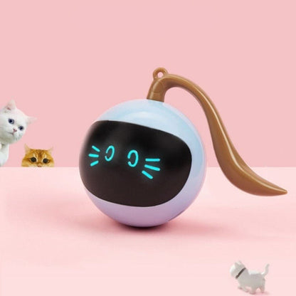 Rotating Light-Up Cat Toy with USB Recharge and LED Display-Interactive Cat Toy-1-Colydia