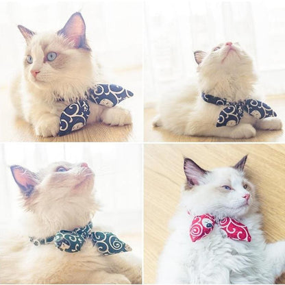 Cute Collar Slip-On Bandana for Cats - Fabric, Breathable, Stylish-Pet Accessory-2-Colydia