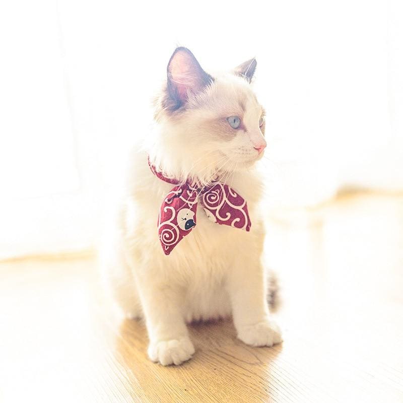 Cute Collar Slip-On Bandana for Cats - Fabric, Breathable, Stylish-Pet Accessory-1-Colydia