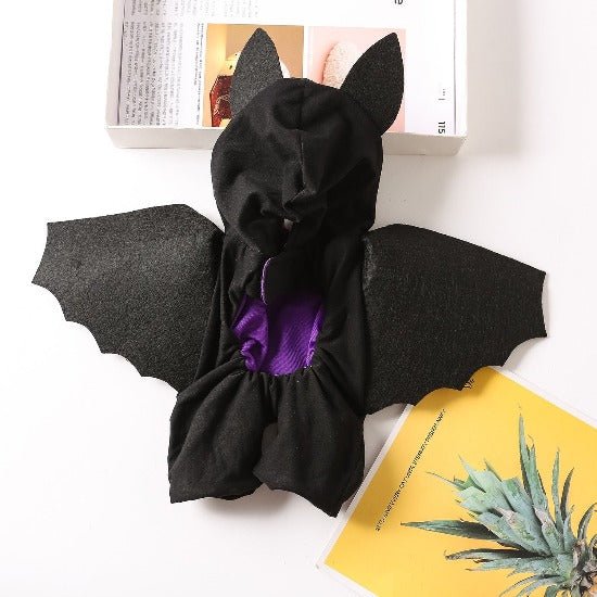 Halloween Pet Skeleton Costume with Wings - Cute & Spooky Outfit-Pet Costume-1-Colydia