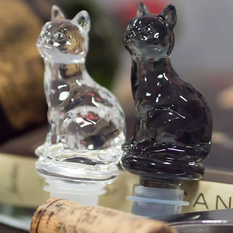 Resin Cat Wine Stopper - Decorative Bottle Saver for Wine Lovers-Cat Wine Stopper-3-Colydia