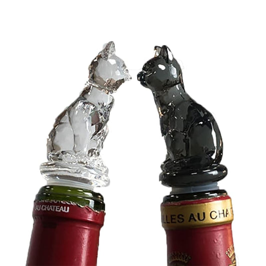 Resin Cat Wine Stopper - Decorative Bottle Saver for Wine Lovers-Cat Wine Stopper-1-Colydia