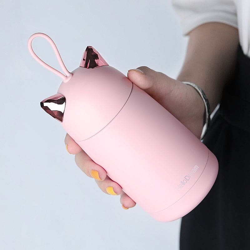 Insulated Stainless Steel Cat Bottle – Hot/Cold, Leak-Proof Flask-Insulated Water Bottle-4-Colydia