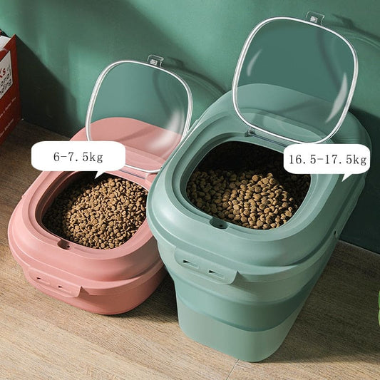 Cat Kibble Storage Bin with Easy-Open Lid, Fresh & Crunchy Food-Cat Food Storage Container-1-Colydia