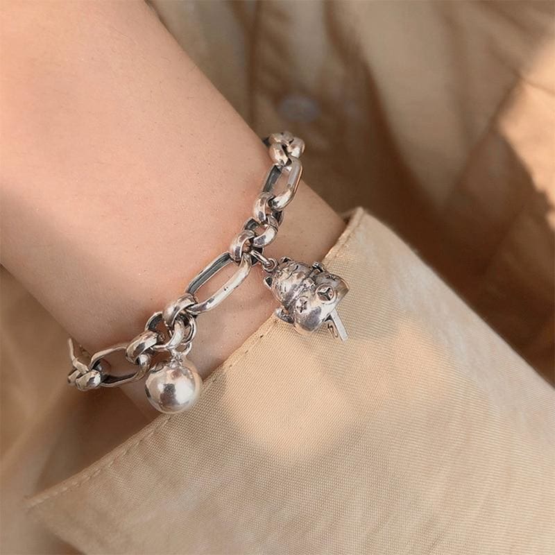 Elegant Silver Cat Bracelet for Women | Adjustable Feline Jewelry-Cat Bracelet-Silver-4-Colydia