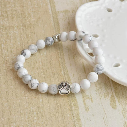 Pearl Cat Bracelet - Symbolic Jewelry for Animal Lovers, Dual Wear-Jewelry-White-2-Colydia