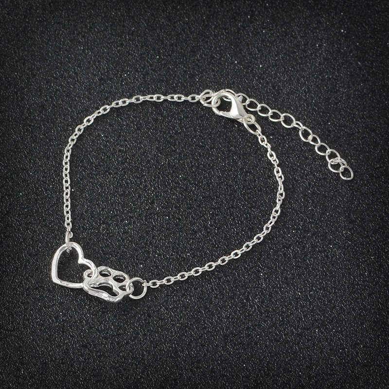 Adjustable Silver Cat Paw Bracelet for Women - Free Shipping-Cat Paw Bracelet-Silver-5-Colydia