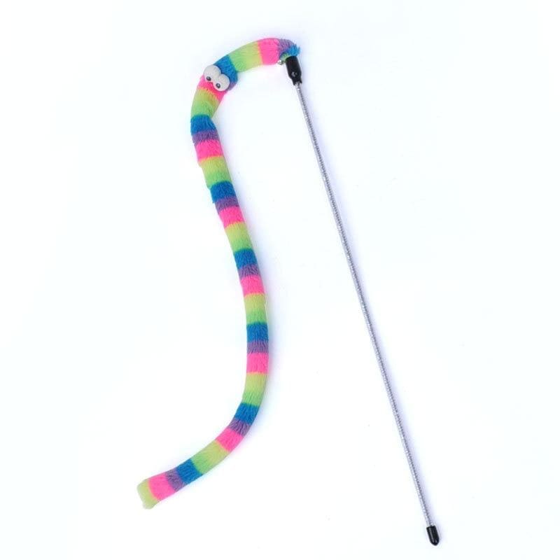 Durable Carbon Fiber Cat Fishing Wand - Entertain Your Feline Friend-Cat Toy-Multicolor Snake-7-Colydia