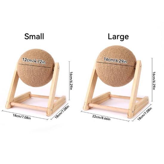 Interactive Cat Scratching Globe with Sisal for Furniture Protection-Cat Scratching Post-4-Colydia